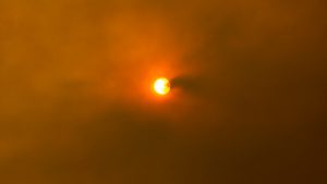 Smoke-filled air